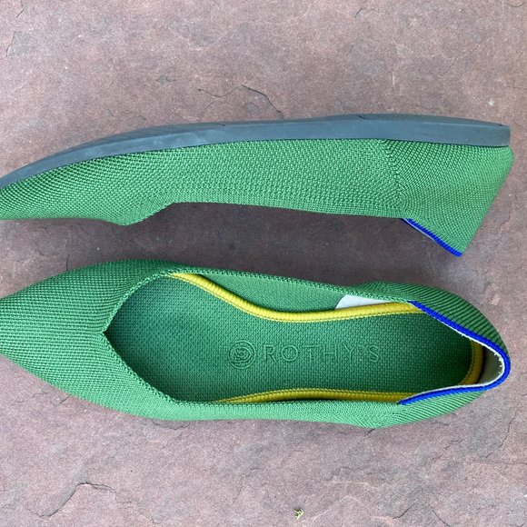 Rothy's  |  The Point  |  Green  |  Women's 7.5 - Picture 6 of 10